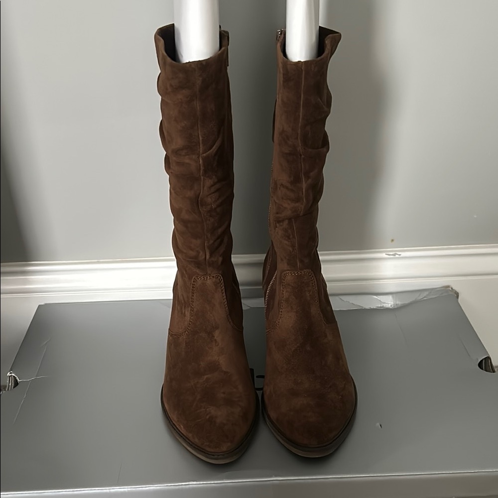 Gabor Brown Heeled Boots with Suede Finish - NEW - Picture 6 of 8